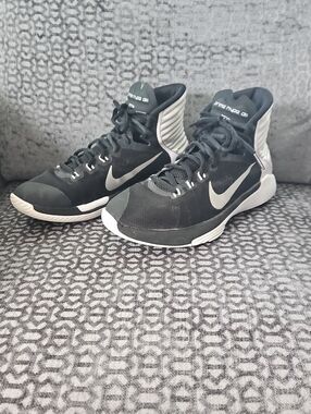 Prime Hype dc 2016 Nike Black & Gray High-Top Shoes, Sz 7, GC